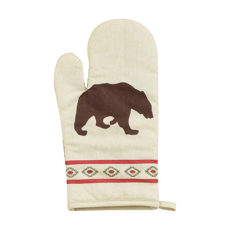 Aztec Bear Printed Oven Mitt Oven Mitt