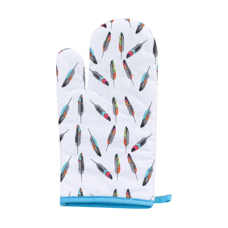 Tossed Feather Printed Oven Mitt Oven Mitt