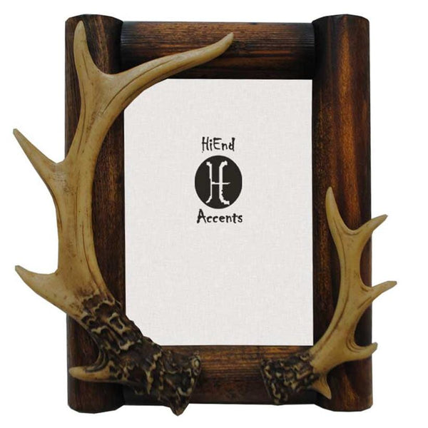 Antler Wooden Picture Frame, 5X7 5" x 7'' Picture Frame