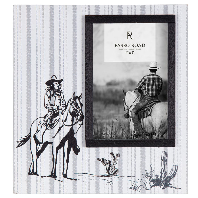 Ranch Life Cowgirl Picture Frame, 4x6 Picture Frame