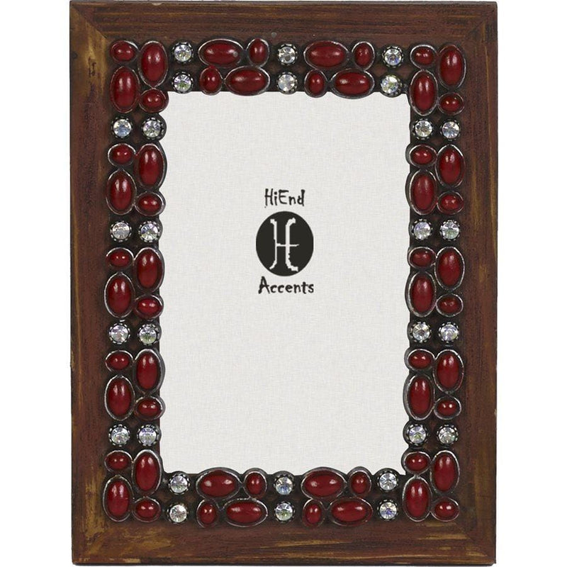 Red Stone Wooden Picture Frame, 4x6 Picture Frame