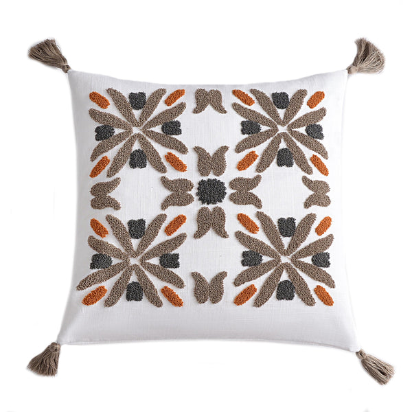 Abbie Crewel Embroidery Pillow Pillow