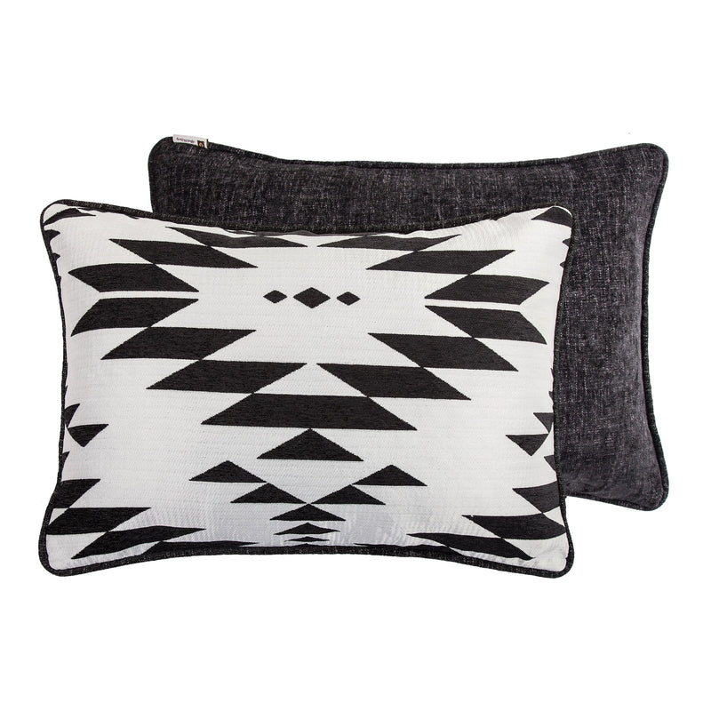 Amelia Aztec Jacquard Lumbar Pillow, 16x26 Pillow