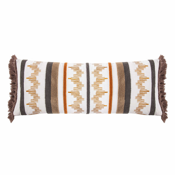 Aria Embroidery Lumber Pillow, 14x36 Pillow