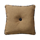 Ashbury Black & Tan Tufted Throw Pillow, 18x18 Pillow