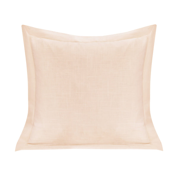Single Flanged Washed Linen Pillow Blush Pillow