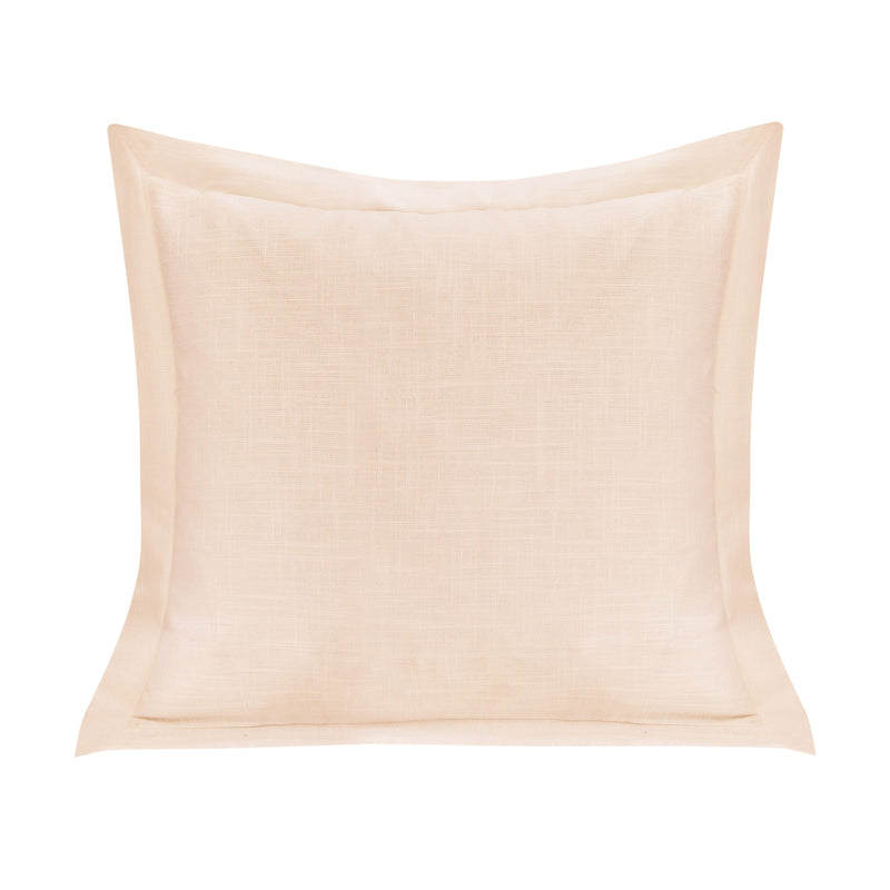 Single Flanged Washed Linen Pillow Blush Pillow