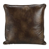 Brown Faux Euro Pillow, 27x27 Pillow