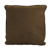 Brown Faux Euro Pillow, 27x27 Pillow