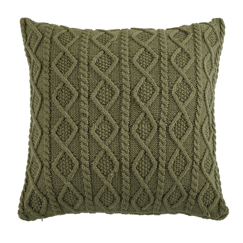 Cable Knit Soft Diamond Throw Pillow Pillow