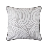 Celeste Wave Reversible Soft Velvet Throw Pillow, 18x18 Pillow