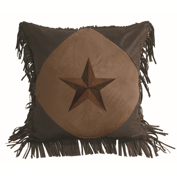 Laredo Diamond Shape Star Pillow, 2 Colors Chocolate Pillow