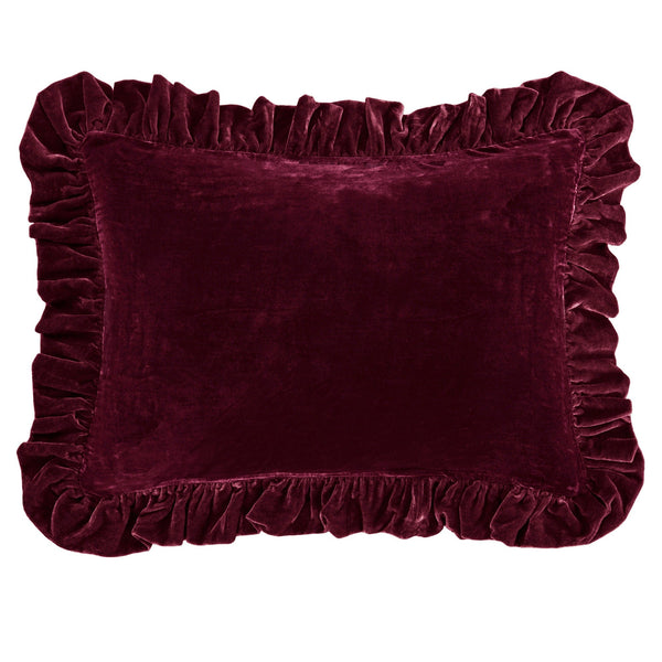 HiEnd Accents Ruffle Trim and Lace/Ruffle Accent Pillow