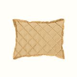 Velvet Diamond Quilted Boudoir Pillow, 6 Colors, 12x16 Gold Pillow