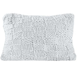 Chess Knit Dutch Euro Pillow Gray Pillow