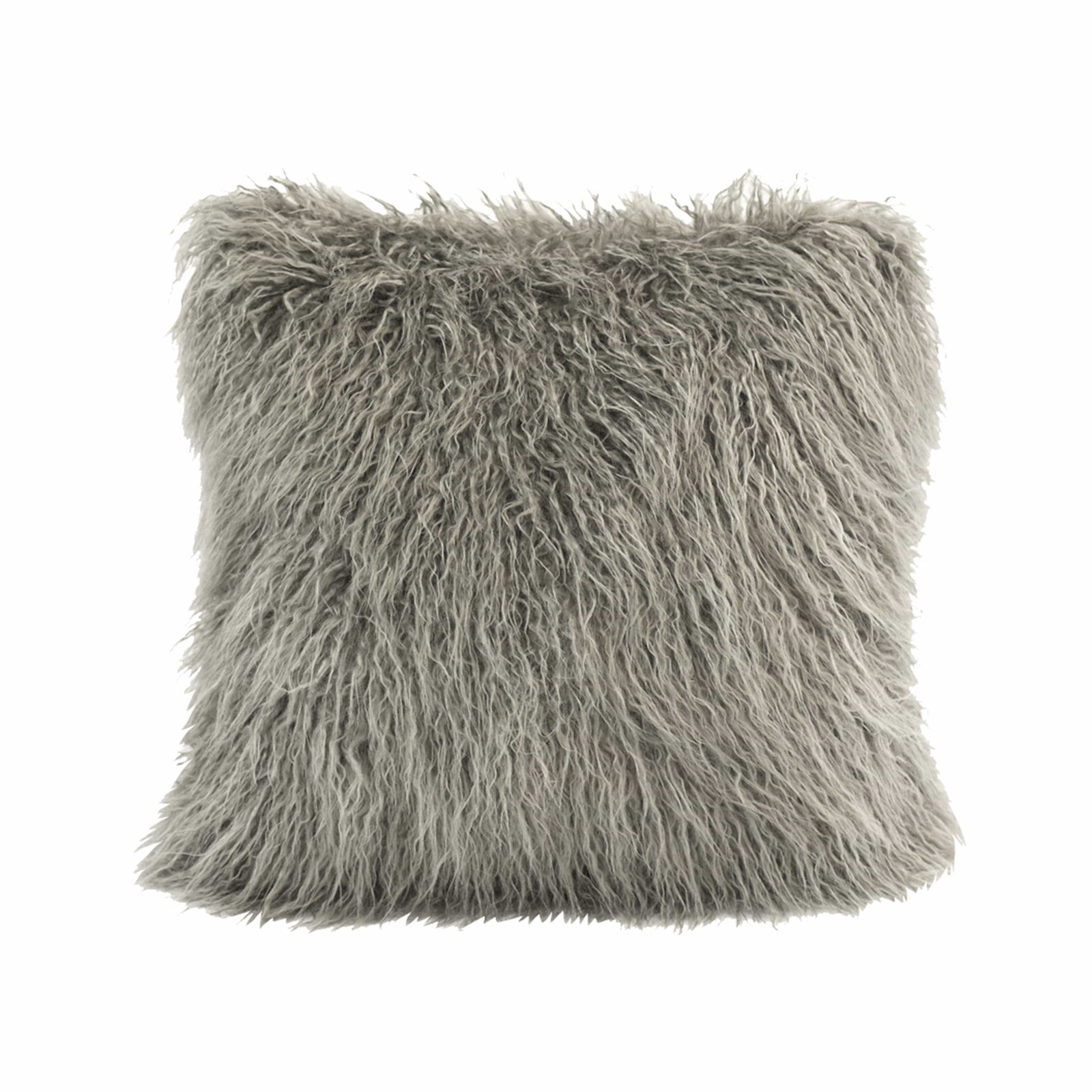 Mongolian Faux Fur Throw Pillows HiEnd Accents