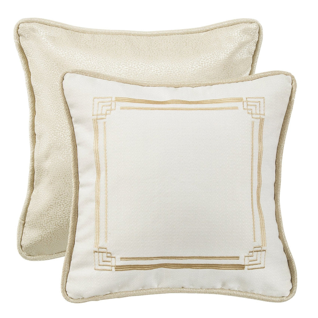 HiEnd Accents Oversized White Mink Throw Pillow