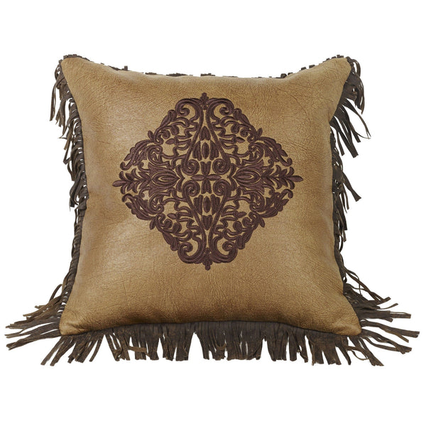 Las Cruces Embroidered Demask Toss Pillow Pillow