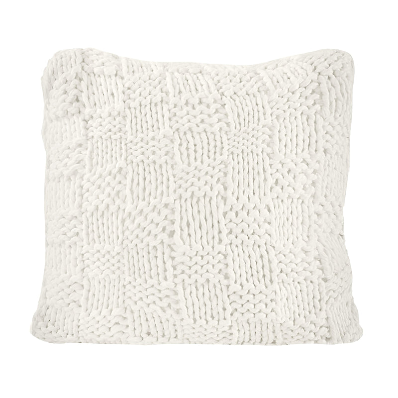 Chess Knit Euro Pillow, 27x27, 6 Colors Natural Pillow
