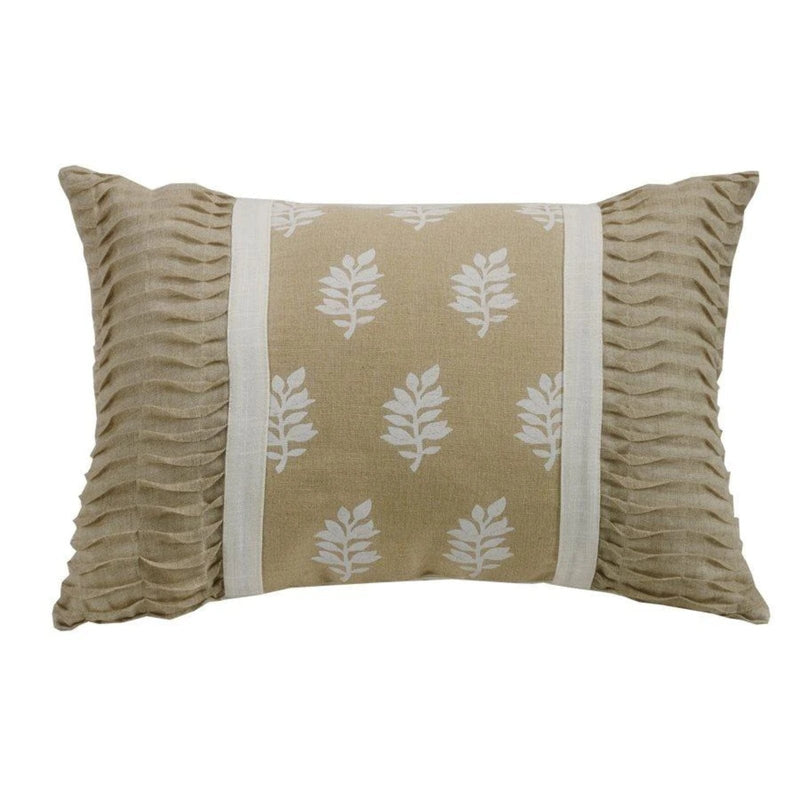 Newport Oblong Pillow w/ Ruching Ends Pillow