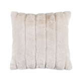 Oversized White Mink Throw Pillow, 22x22 Pillow
