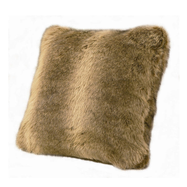 Oversized Wolf Faux Fur Throw Pillow Pillow