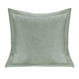 Single Flanged Washed Linen Pillow Sage Pillow