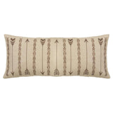 Sedona Long Rectangles & Arrows Burlap Pillow, 15x35 Pillow