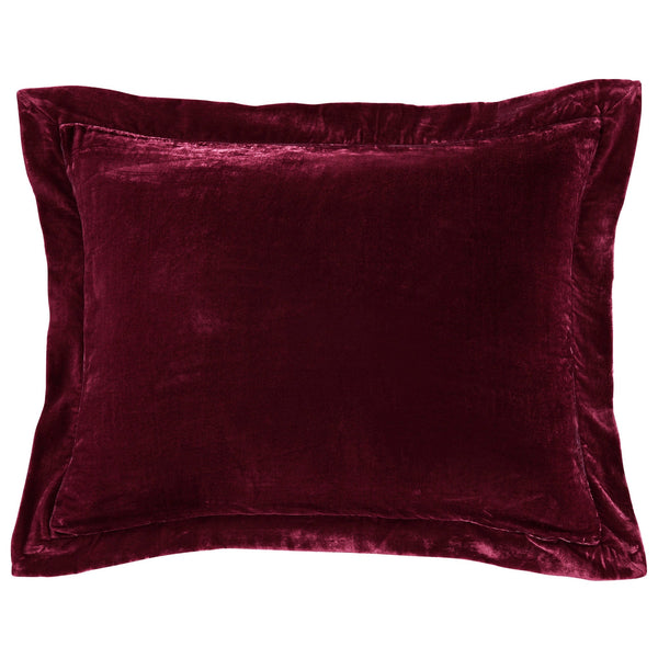 Stella Faux Silk Velvet Flanged Dutch Euro Pillow Pillow