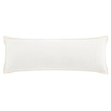 Stella Faux Silk Velvet Long Lumbar Pillow Stone Pillow