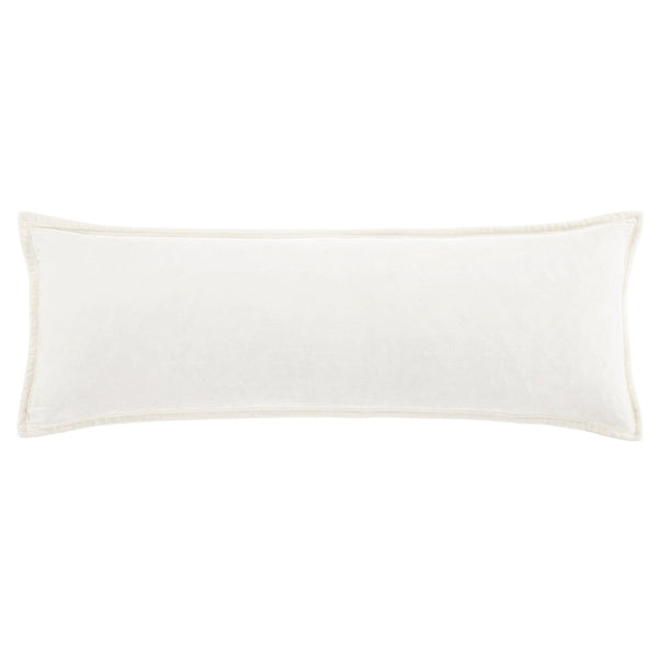 Stella Faux Silk Velvet Long Lumbar Pillow Stone Pillow