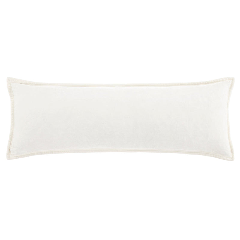 Stella Faux Silk Velvet Long Lumbar Pillow Stone Pillow