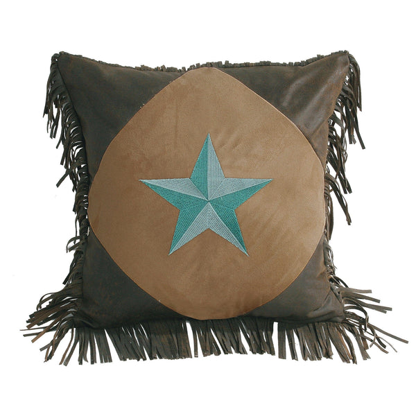 Laredo Diamond Shape Star Pillow, 2 Colors Turquoise Pillow