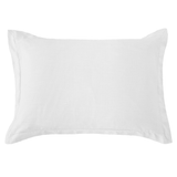 Washed Linen Tailored Dutch Euro Pillow White Pillow