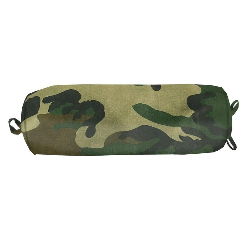 Woodland Camo Neckroll Pillow, 18x8 Pillow