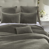 Stonewashed Cotton Velvet Quilt Quilt Set / Full/Queen / Gray Quilt