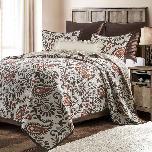 Rebecca Paisley Reversible Quilt Set Quilt