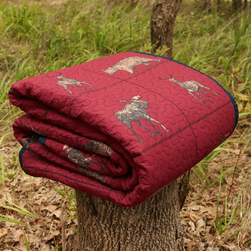 Woodland Plaid Reversible Quilt Set Quilt