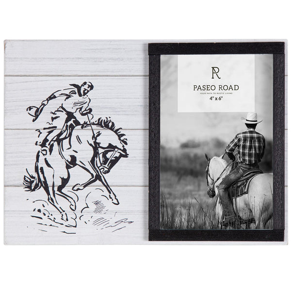 Ranch Life Bronc Rider Picture Frame, 4x6