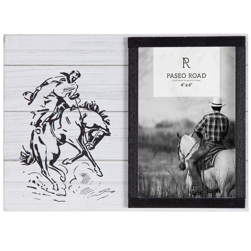 Ranch Life Bronc Rider Picture Frame, 4x6