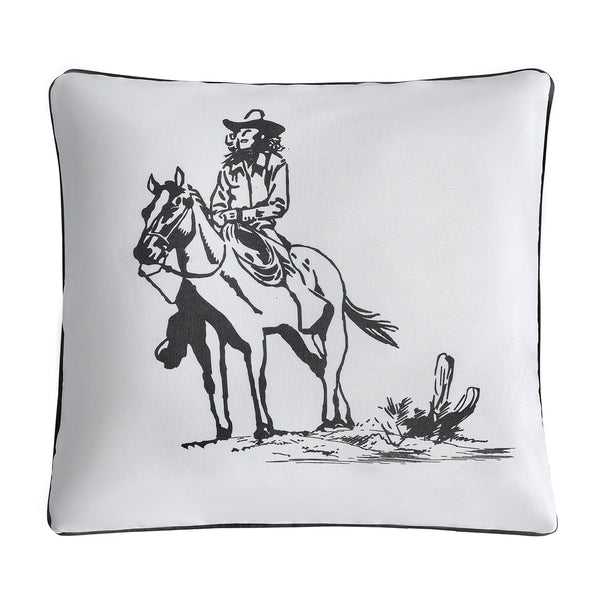 Ranch Life Cowgirl Indoor/Outdoor Pillow