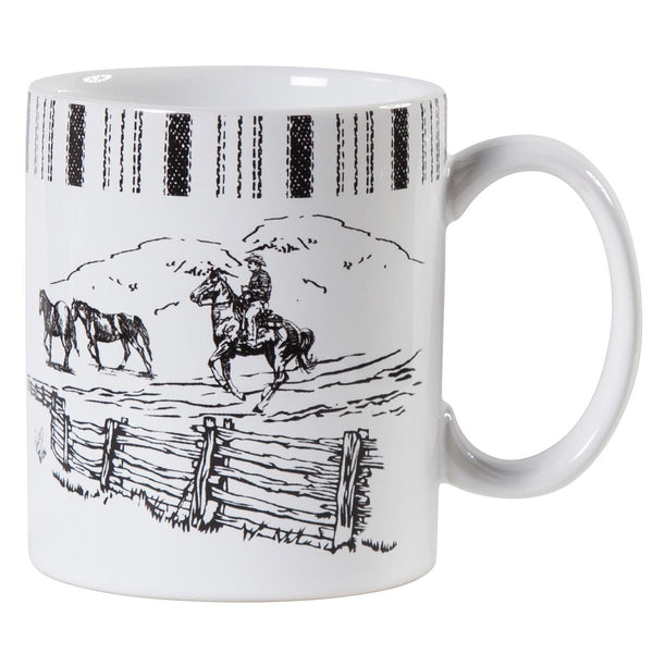 Ranch Life Horse Mugs, Set of 4