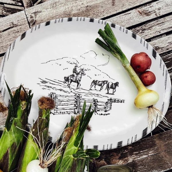 Ranch Life Melamine Serving Platter