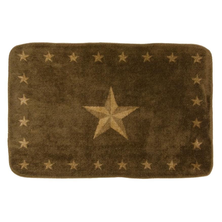 Estrella Hide Rug Dark Chocolate Star Kitchen/Bath Rug (2 Sizes) – HiEnd Accents