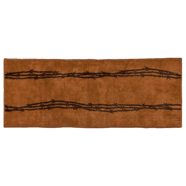 Chocolate Barbwire Kitchen/Bath Rug Rug