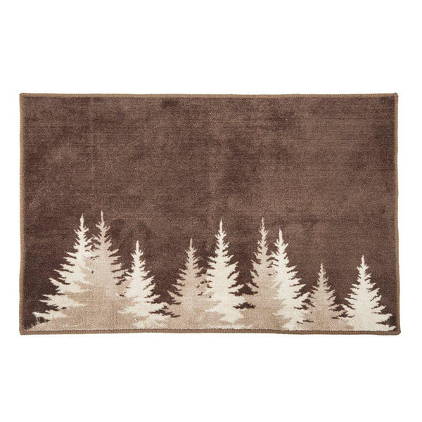 Clearwater Pines Chocolate Kitchen/Bath Rug Rug