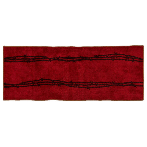 Red Barbwire Kitchen/Bath Rug Rug