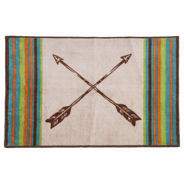 Serape Kitchen/Bath Rug w/ Arrow Design Rug