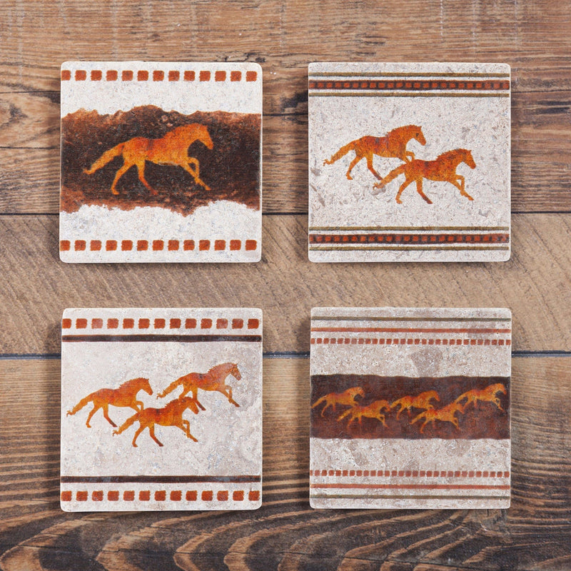 Running Remuda Coaster, Set of 4
