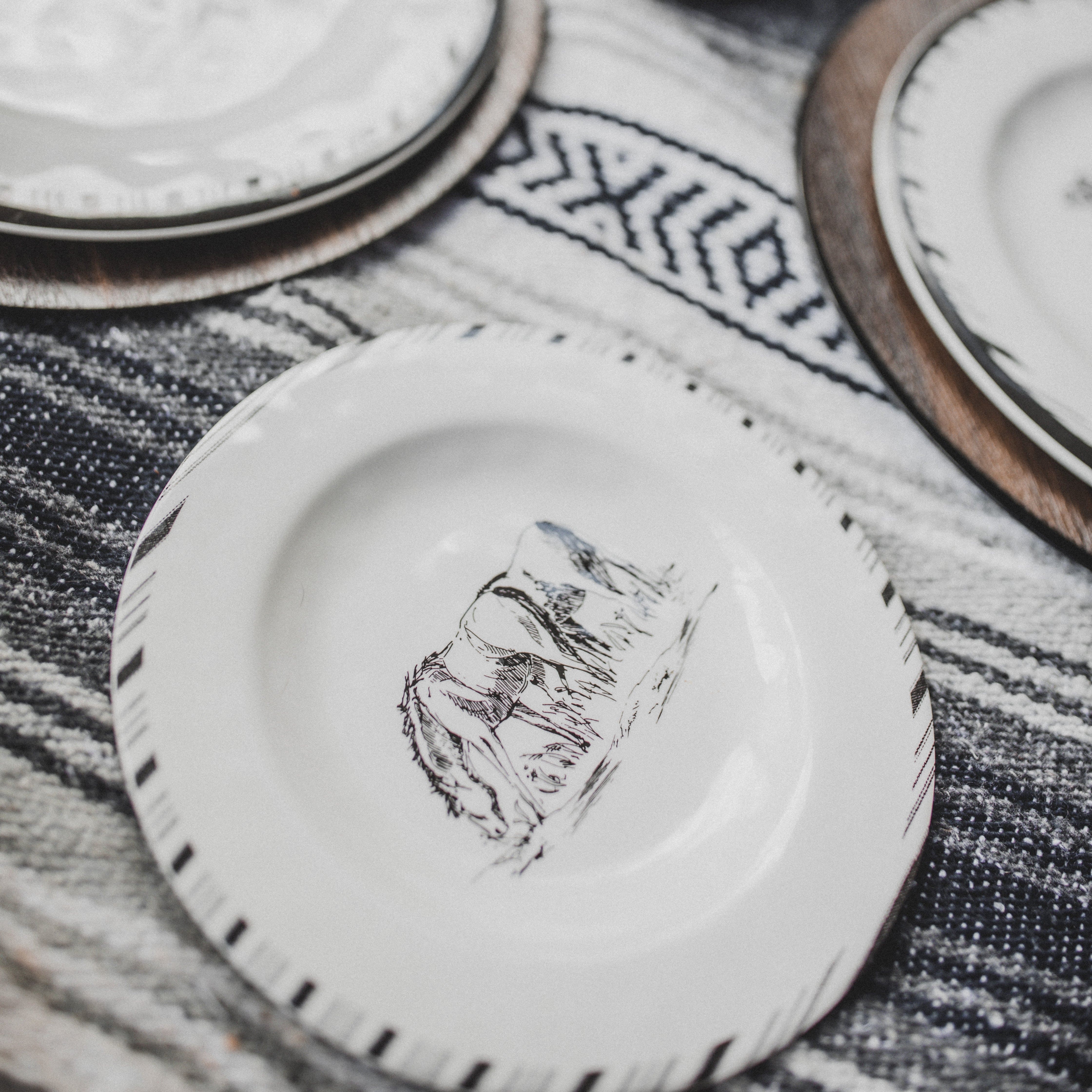 Ranch Life Melamine Salad Plates, Set of 4 | HiEnd Accents